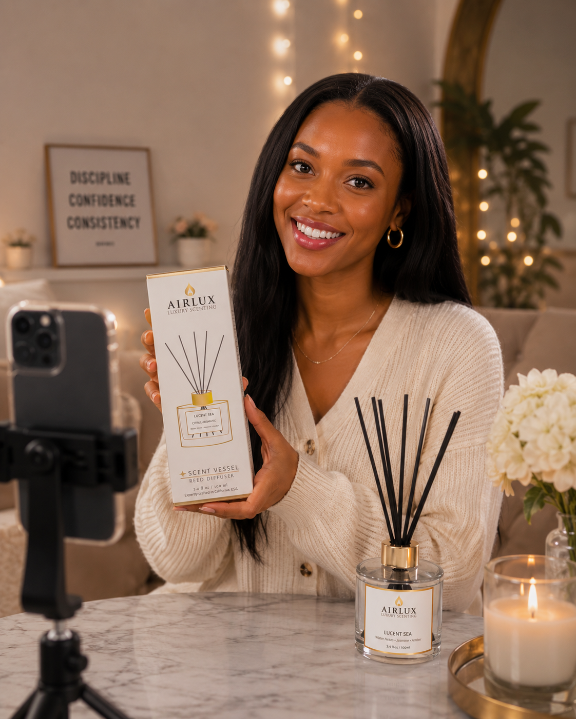 Reed diffuser ocean scent